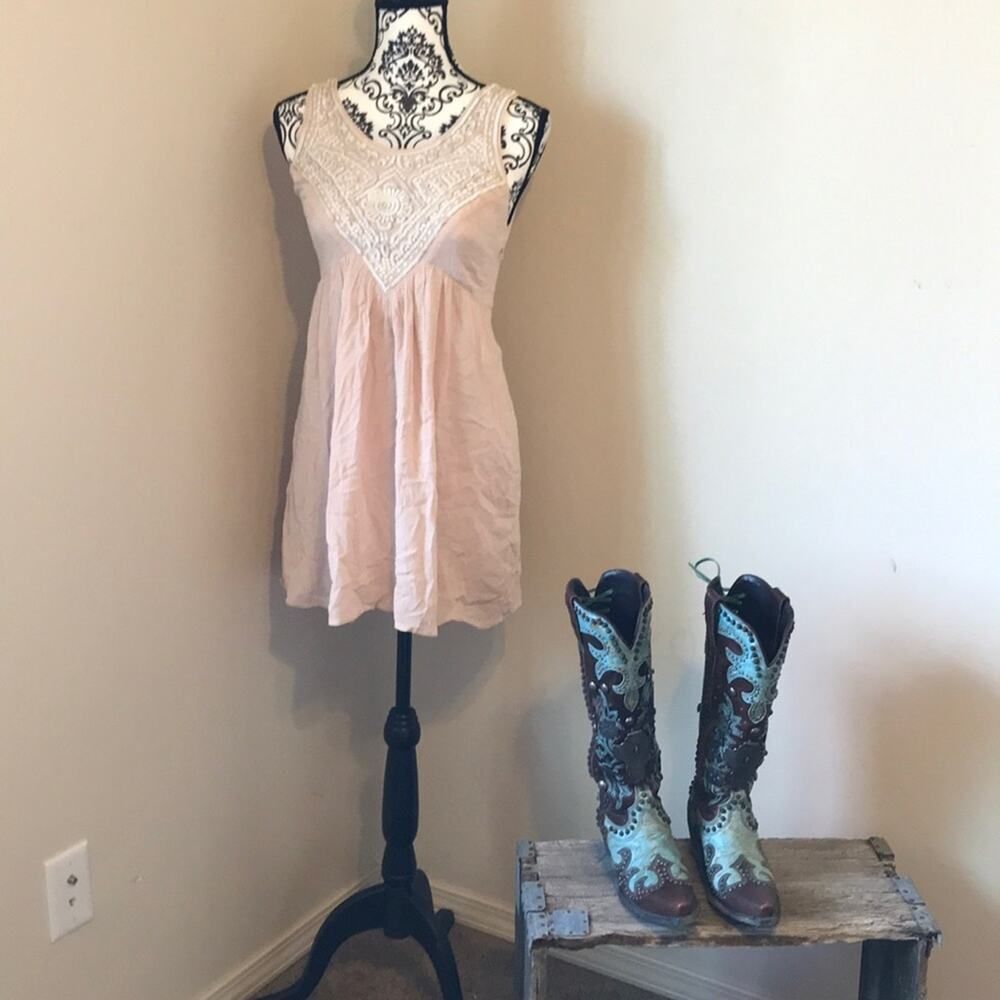 Lace trim dress!  Forever 21